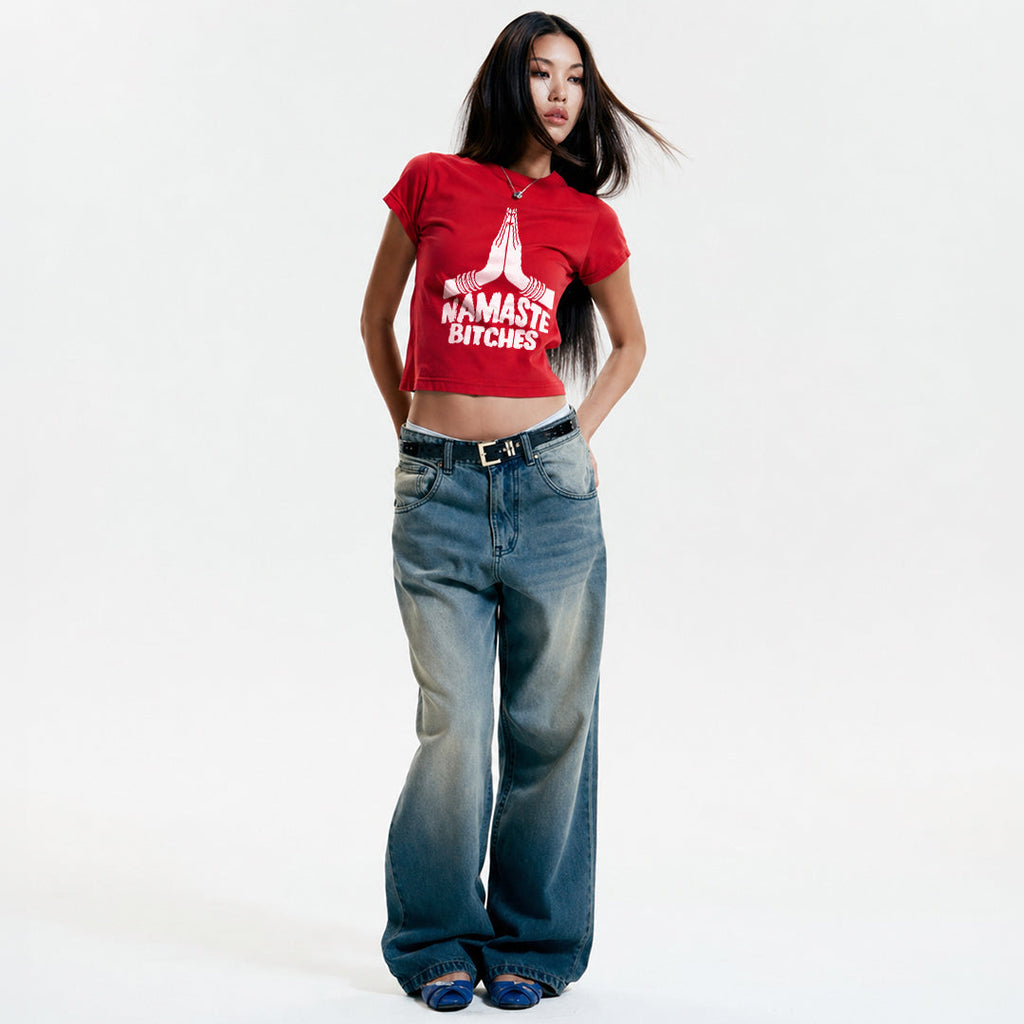 Namaste Bitches - Baby Tee